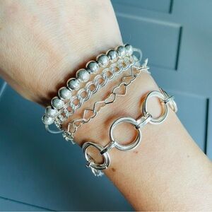 Sterling Silver Chain & Bangle Vintage Bracelets ASK FOR PRICES